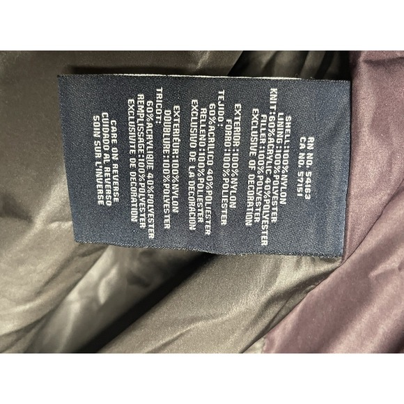 Tommy Hilfiger Men's Puffer Jacket Size Large Black Hooded Full Zip - Excellent! - Picture 6 of 9